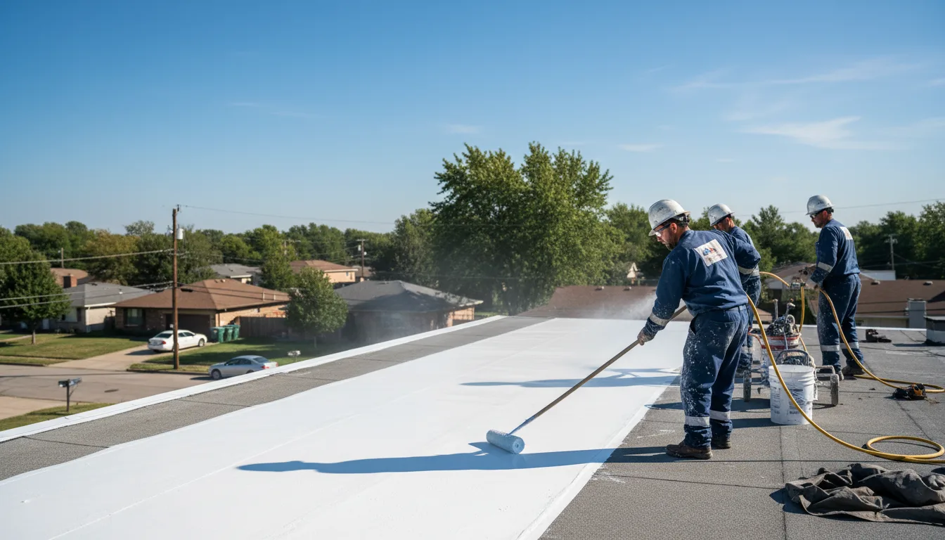 Commercial roof coating in Leverett, MA near me